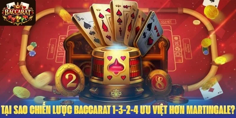 Tại sao chiến lược Baccarat 1-3-2-4 ưu việt hơn martingale?
